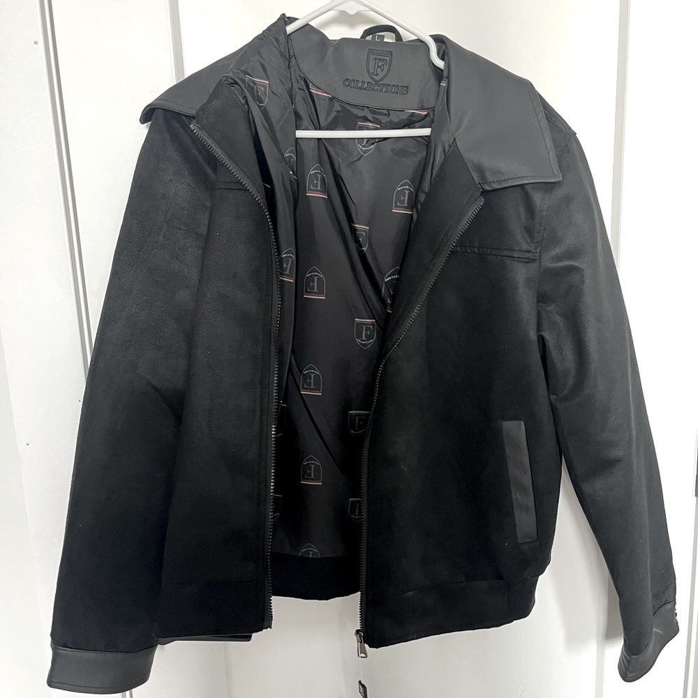 NWT F-Collection Men’s Large Suede Jacket